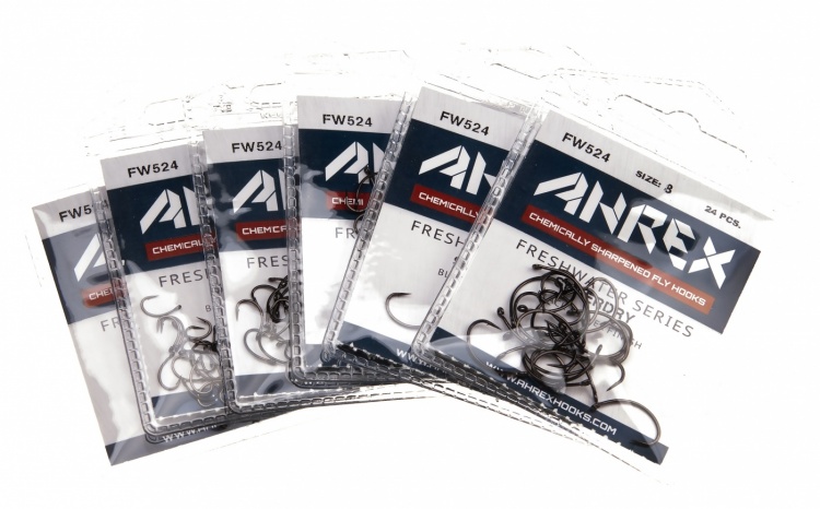 Ahrex Fw524 Super Dry Barbed #14 Trout Fly Tying Hooks